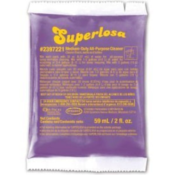 Stearns Packaging Stearns Superlosa Lavender Neutral Cleaner - 2 oz Packs, 72 Packs/Case - 2397221 2397221